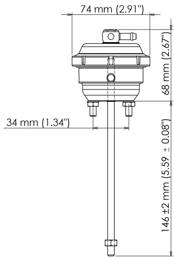 Turbosmart IWG75 Twin Port Universal 14 PSI TS-0681-6142