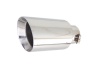 2.5 inch Inlet 3 inch Round Short Tip, Stainless Steel