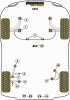 Front Arm Rear Bush Camber Adjust - Diagr. REF: 1