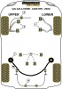 Front Lower Wishbone Bush - Diagr. REF: 1