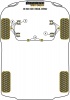 Front Lower Wishbone Bush - Diagr. REF: 1