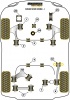 Front Lower Wishbone Rear Bush - Diagr. REF: 2