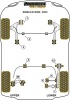 Front Lower Wishbone Rear Bush	 - Diagr. REF: 2