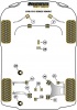 Front Radius Arm to Chassis Bush  - Diagr. REF: 1