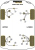 Front Upper Wishbone Bush - Diagr. REF: 1