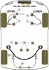 Front Upper Wishbone Bush - Diagr. REF: 2