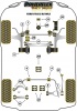 Front Wishbone Front Bush 14mm bolt - Diagr. REF: 1