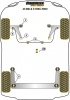 Front Wishbone Front Bush  - Diagr. REF: 1