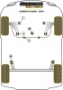 Front Wishbone Front Bush  - Diagr. REF: 1