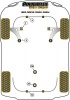 Front Wishbone Front Bush - Diagr. REF: 1