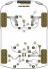 Front Wishbone Front Bush - Diagr. REF: 1