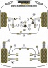 Front Wishbone Rear Bush - Diagr. REF: 1