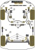 Front Wishbone Rear Bush - Diagr. REF: 2