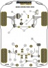 Front Wishbone Rear Bush  - Diagr. REF: 2