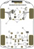 Front Wishbone Rear Bush  - Diagr. REF: 2