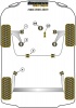 Front Wishbone Rear Bush - Diagr. REF: 2