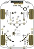 Front Wishbone Rear Bush, Aluminium Outer Caster Offset - Diagr. REF: 1