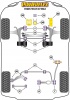 Front Wishbone Rear Bush Anti-Lift and Caster Offset  - Diagr. REF: 2