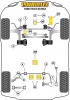 Front Wishbone Rear Bush Anti-Lift and Caster Offset  - Diagr. REF: 2