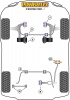 Front Wishbone Rear Bush Anti-Lift and Caster Offset  - Diagr. REF: 2