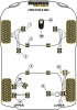 Front Wishbone Rear Bush Anti-Lift and Caster Offset  - Diagr. REF: 2