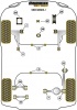 Front Wishbone Rear Bush Anti-Lift and Caster Offset  - Diagr. REF: 2