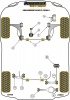 Front Wishbone Rear Bush Anti-Lift and Caster Offset - Diagr. REF: 2