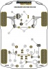 Front Wishbone Rear Bush Anti-Lift and Caster Offset - Diagr. REF: 2