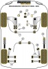 Front Wishbone Rear Bush, Caster Adjusted - Diagr. REF: 1