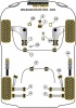 Front Wishbone Rear Bush, Caster Adjusted - Diagr. REF: 1