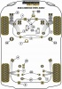 Front Wishbone Rear Bush, Pattern Arm  - Diagr. REF: 2