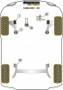 Lower Engine Mount Insert, 3 Cylinder and Diesel - Diagr. REF: 22