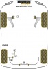 Rear Lower Track Control Inner Bush - Diagr. REF: 9