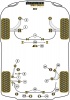 Rear Lower Track Control Inner Bush - Diagr. REF: 9