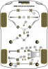 Transmission Mounting Bush (Fast Road) - Diagr. REF: 55