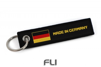 Made In Germany jet tag keychain