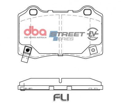 DBA SSEV STREET SERIES BRAKE PADS [Tesla Roadster 2012 On / Model S 2014 On / Model X 2016 On R