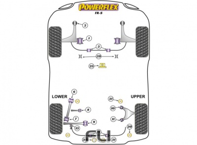 Gearbox Rear Mount Insert - Diagr. REF: 25